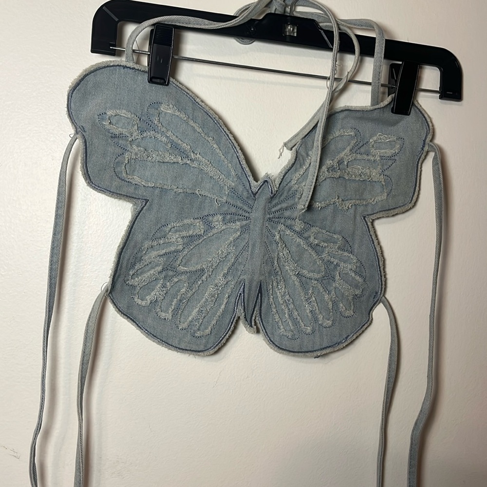 Y2K BUTTERFLY top
